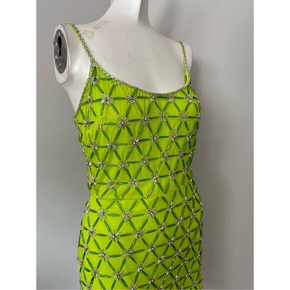 MAC DUGGAL SCOOP NECK EMBELLISHED MINI DRESS - Picture 10 of 11